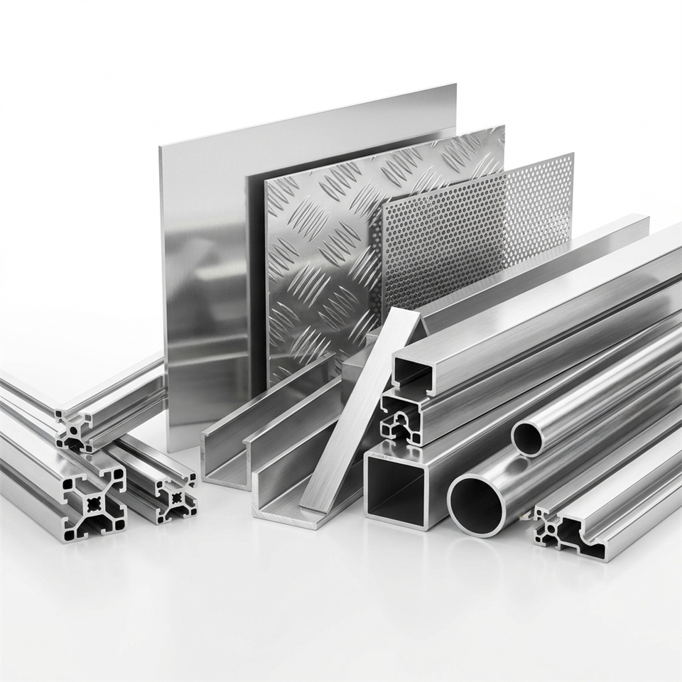 Perfil de extrusión estructural de aleación de aluminio 6061 de alto rendimiento