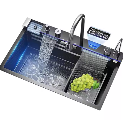 Fregadero de cocina en cascada multifuncional