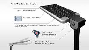 BTree LED Solar Street Light -12 W con batería de iones de litio y panel solar de 20W- 广州纵横-第 2 组...